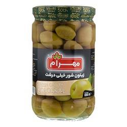 مهرام زیتون شور خیلی درشت 690گرم